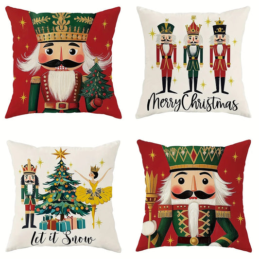 Christmas Nutcracker Pillowcase Merry Christmas 2025