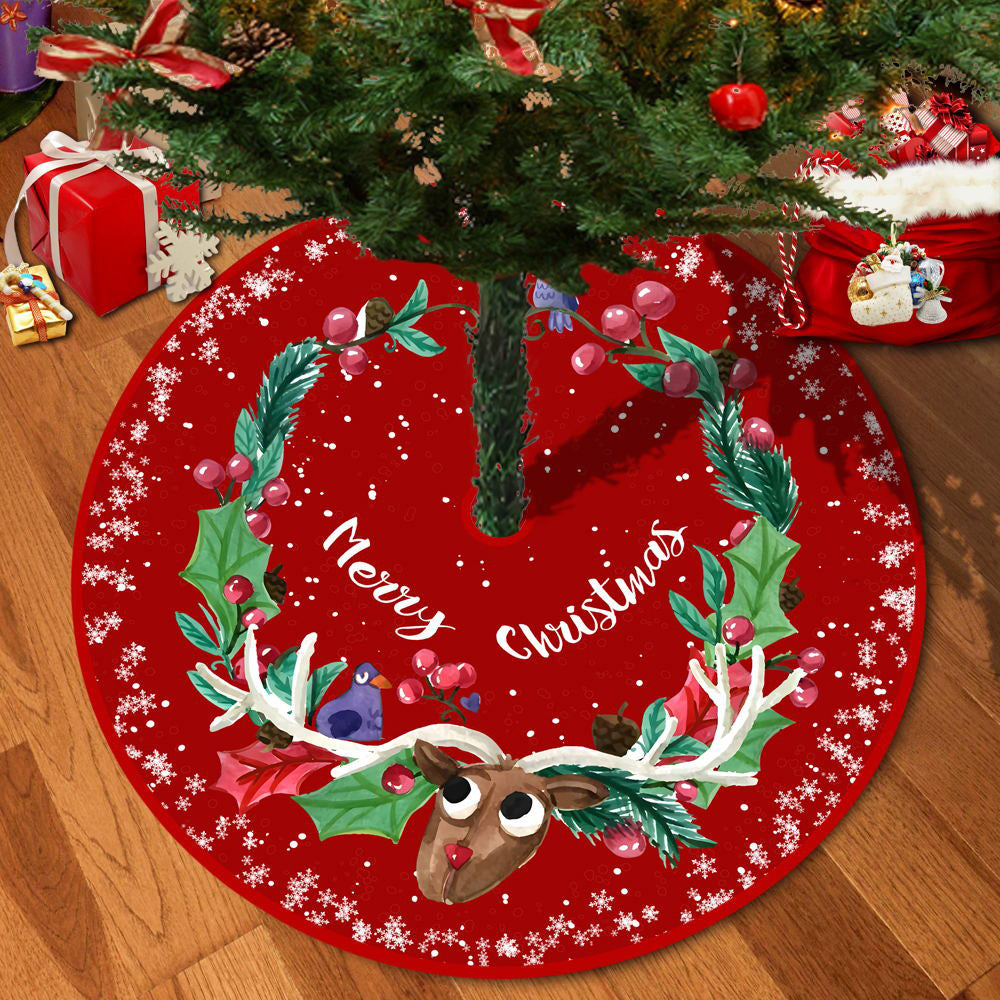 72/92/122Cm Christmas Tree Skirt Red Christmas Tree Foot