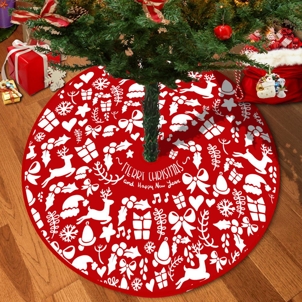 72/92/122Cm Christmas Tree Skirt Red Christmas Tree Foot