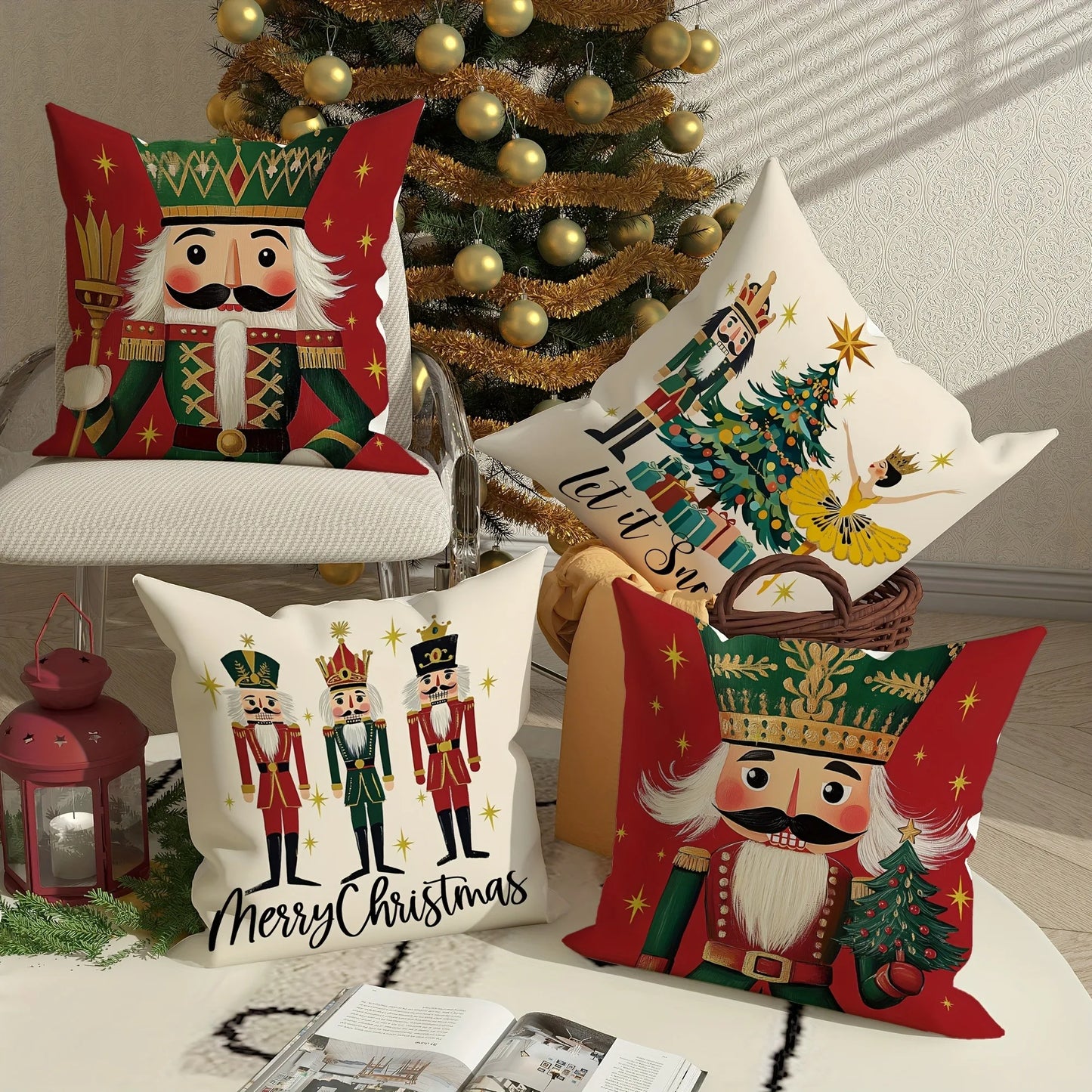 Christmas Nutcracker Pillowcase Merry Christmas 2025