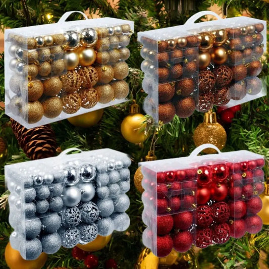 100pcs Christmas Decor Baubles Tree Xmas Balls