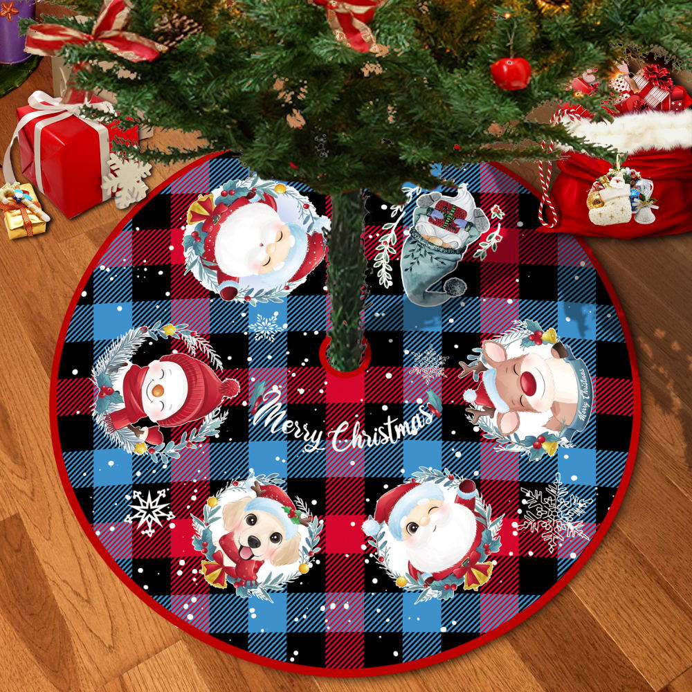 72/92/122Cm Christmas Tree Skirt Red Christmas Tree Foot