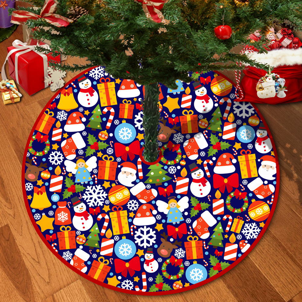 72/92/122Cm Christmas Tree Skirt Red Christmas Tree Foot