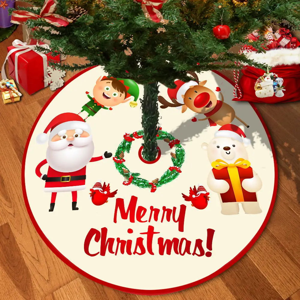 72/92/122Cm Christmas Tree Skirt Red Christmas Tree Foot