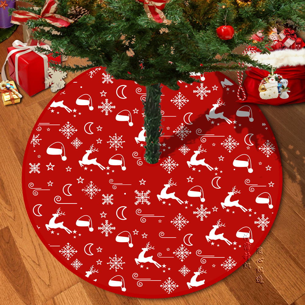 72/92/122Cm Christmas Tree Skirt Red Christmas Tree Foot