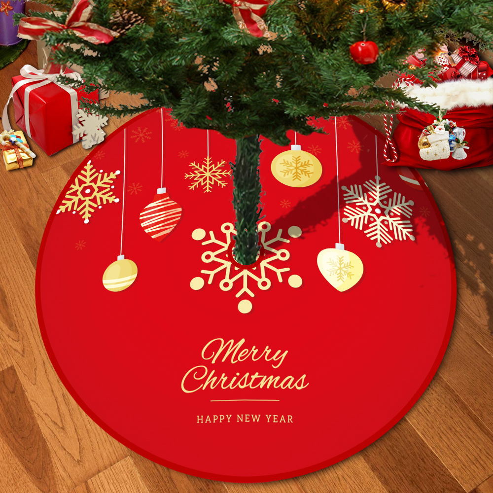 72/92/122Cm Christmas Tree Skirt Red Christmas Tree Foot