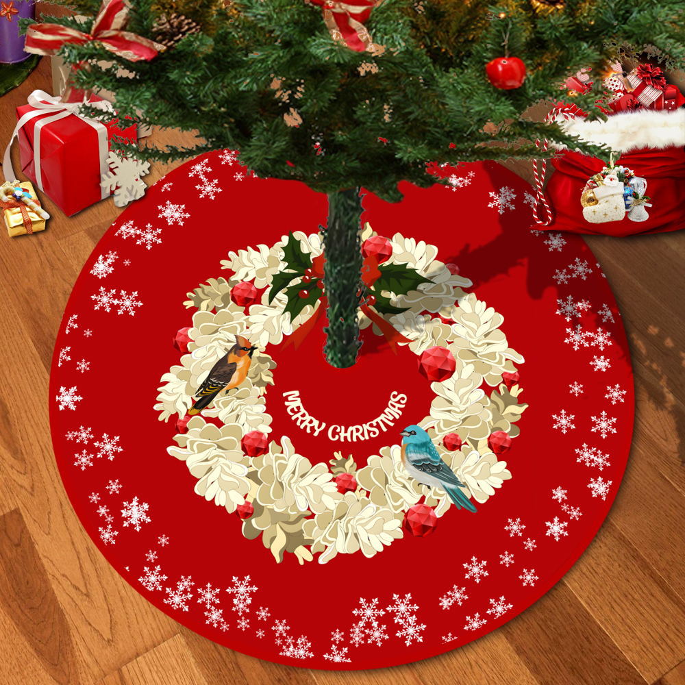 72/92/122Cm Christmas Tree Skirt Red Christmas Tree Foot