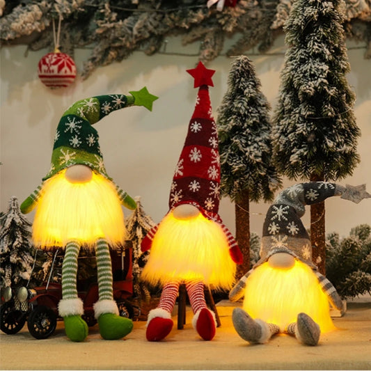 Christmas Gnome Faceless Doll Night Light Merry Christmas 2025