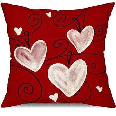 Valentine's Day Pillowcase Red Heart Love You