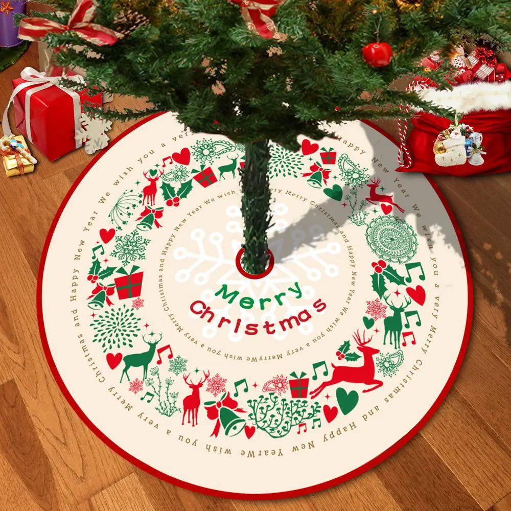 72/92/122Cm Christmas Tree Skirt Red Christmas Tree Foot